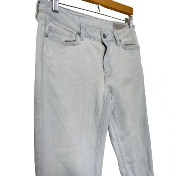 All Saints Mast Cropped Light Wash Jeans - Picture 6 of 10